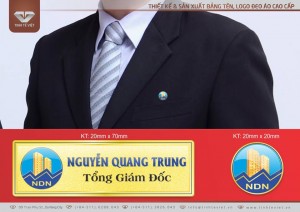 Sản xuất huy hiệu, bảng tên cài áo, logo đeo áo tại Đà Nẵng - gọi 0966 043 043